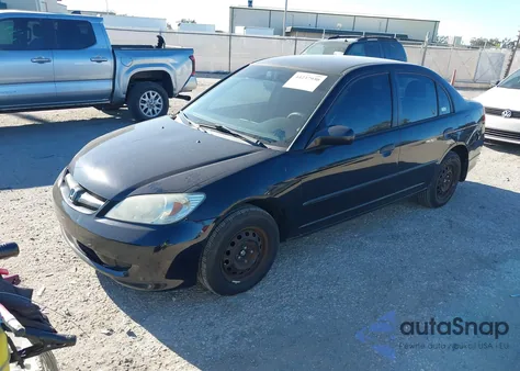 2005 Honda Civic Vp from USA, damaged, VIN 1HGES16335L024260